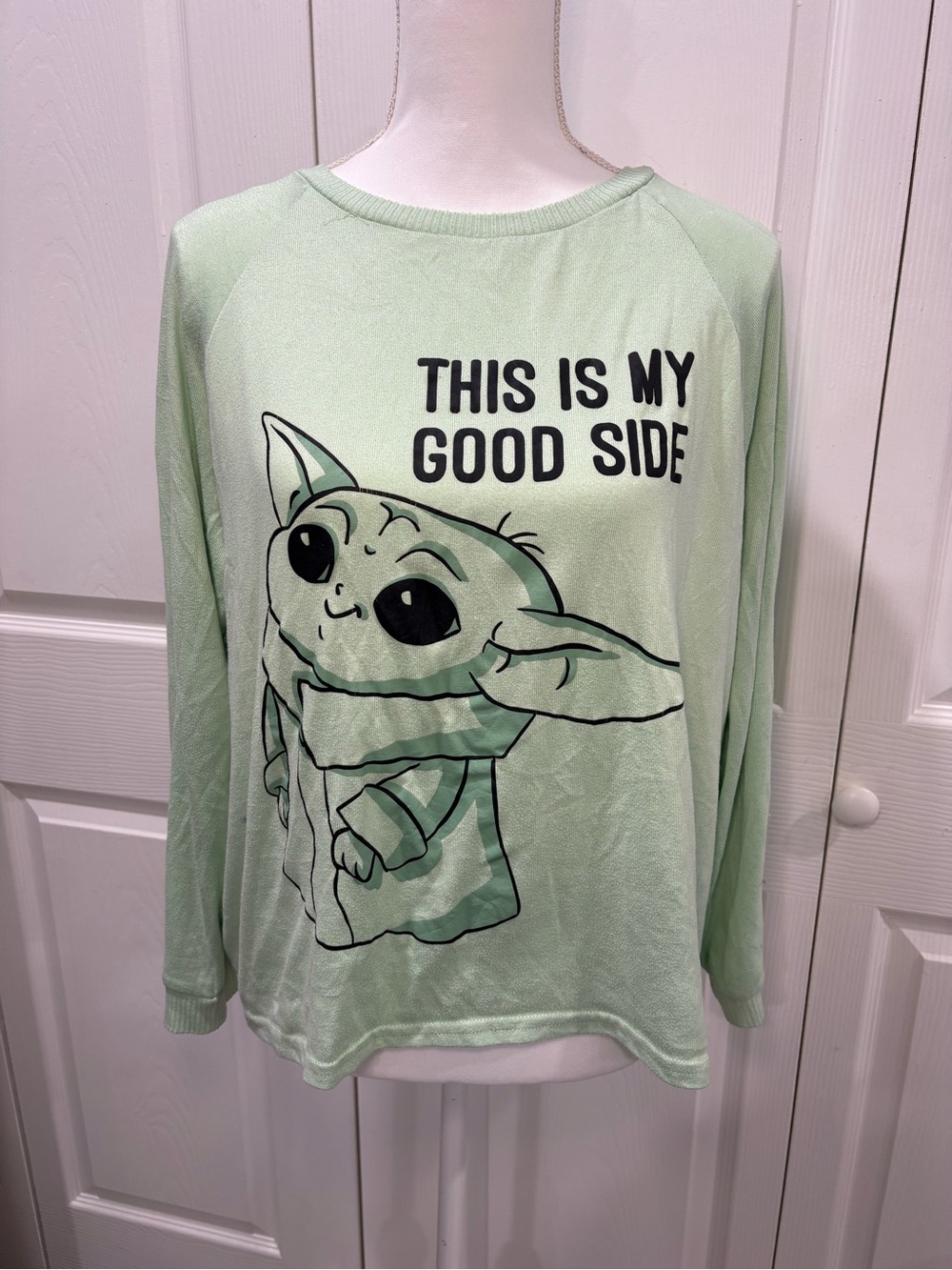 Star Wars Light Green Grogu Graphic Cat Tunic